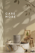 CARE MORE CONCRETE CANDLE